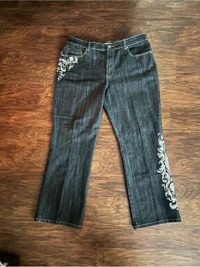 Chico’s size 3 short women’s platinum jeans